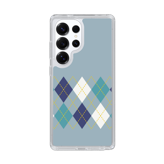 Slim Protection Case［ Nordic Argyle - Blue ］