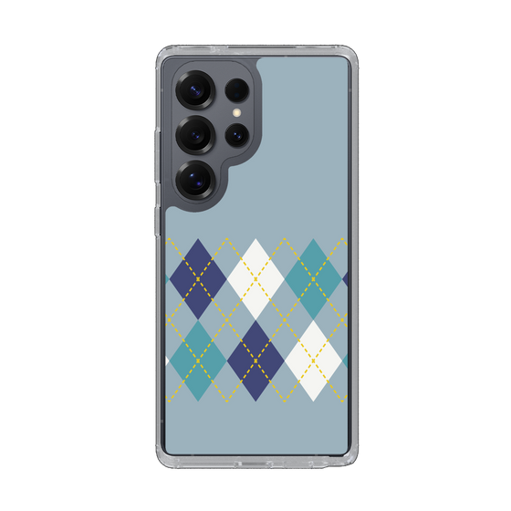 Slim Protection Case［ Nordic Argyle - Blue ］