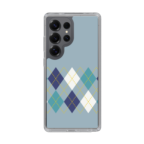 Slim Protection Case［ Nordic Argyle - Blue ］