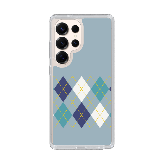 Slim Protection Case［ Nordic Argyle - Blue ］