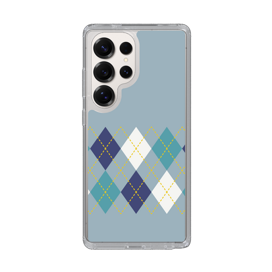 Slim Protection Case［ Nordic Argyle - Blue ］