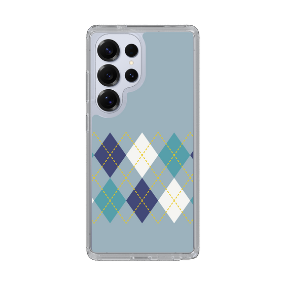 Slim Protection Case［ Nordic Argyle - Blue ］