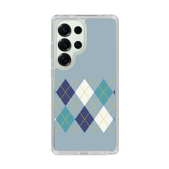 Slim Protection Case［ Nordic Argyle - Blue ］
