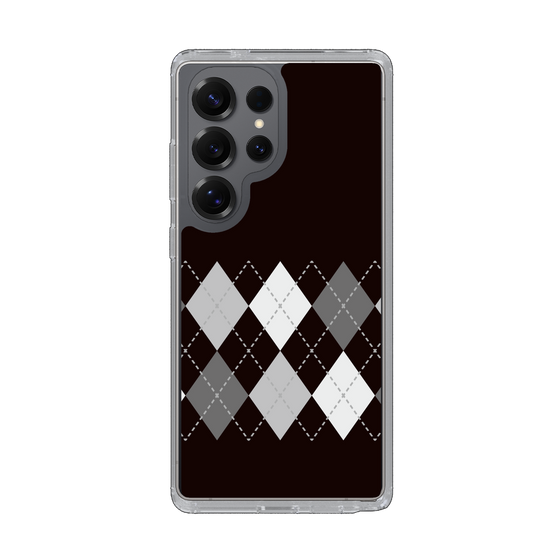 Slim Protection Case［ Nordic Argyle - Black ］
