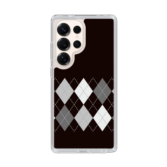 Slim Protection Case［ Nordic Argyle - Black ］