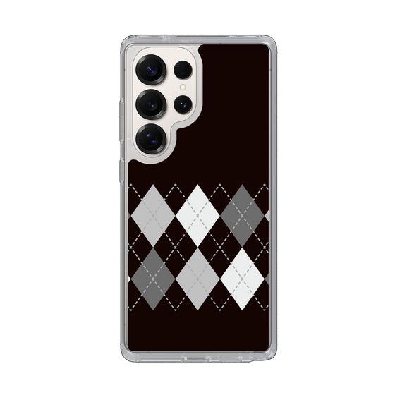 Slim Protection Case［ Nordic Argyle - Black ］