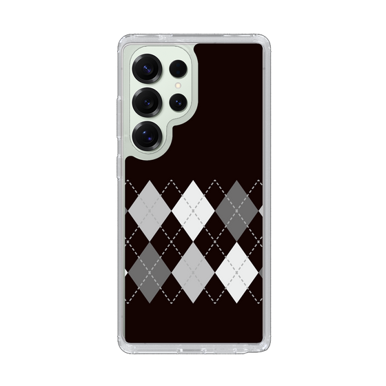 Slim Protection Case［ Nordic Argyle - Black ］