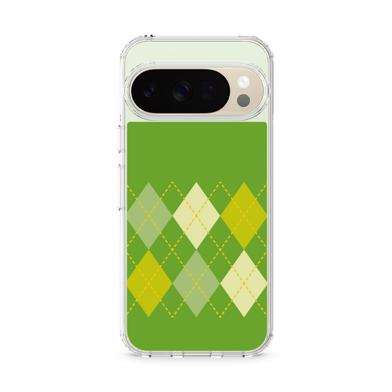 Slim Protection Case［ Nordic Argyle - Green ］