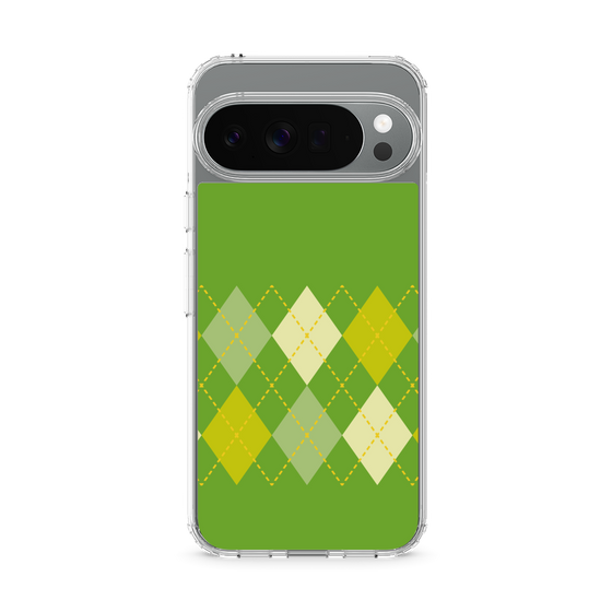 Slim Protection Case［ Nordic Argyle - Green ］