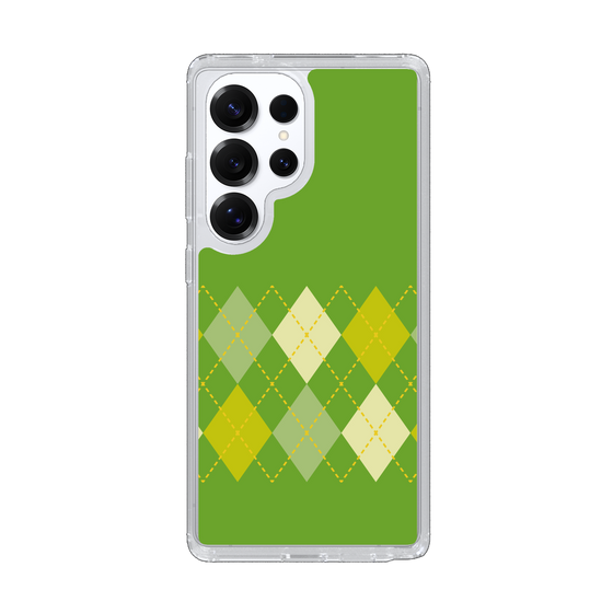 Slim Protection Case［ Nordic Argyle - Green ］