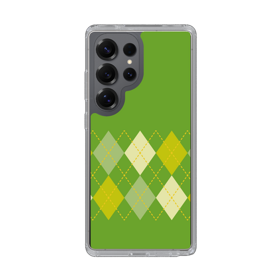 Slim Protection Case［ Nordic Argyle - Green ］