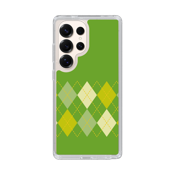 Slim Protection Case［ Nordic Argyle - Green ］