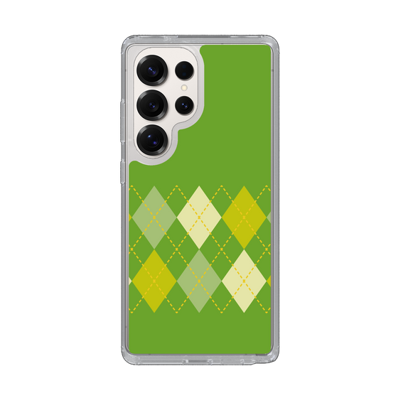 Slim Protection Case［ Nordic Argyle - Green ］