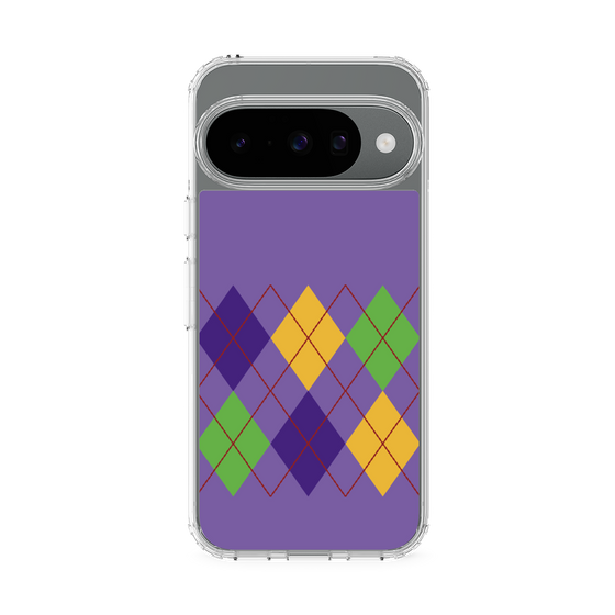 Slim Protection Case［ Nordic Argyle - Purple ］