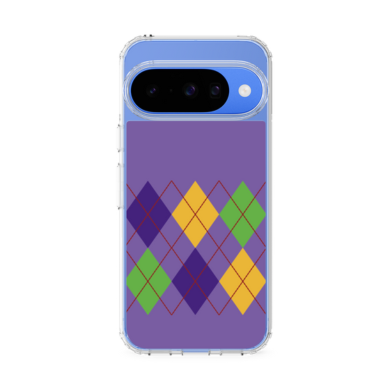 Slim Protection Case［ Nordic Argyle - Purple ］