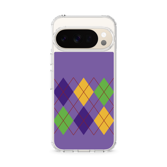Slim Protection Case［ Nordic Argyle - Purple ］