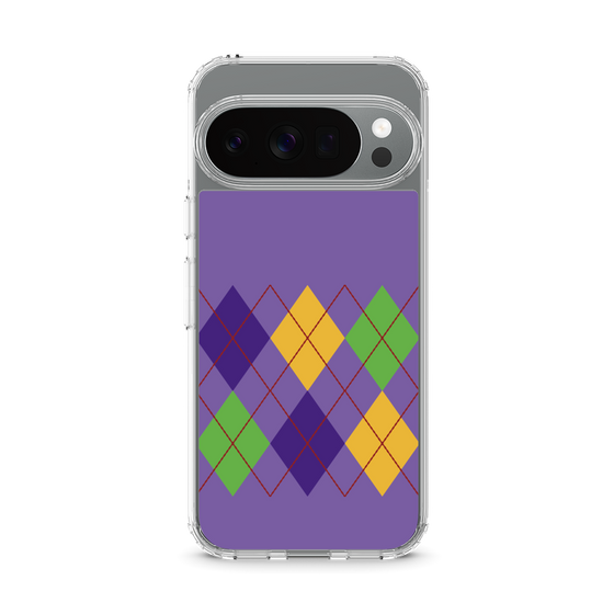 Slim Protection Case［ Nordic Argyle - Purple ］