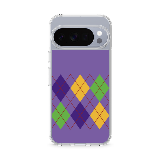 Slim Protection Case［ Nordic Argyle - Purple ］