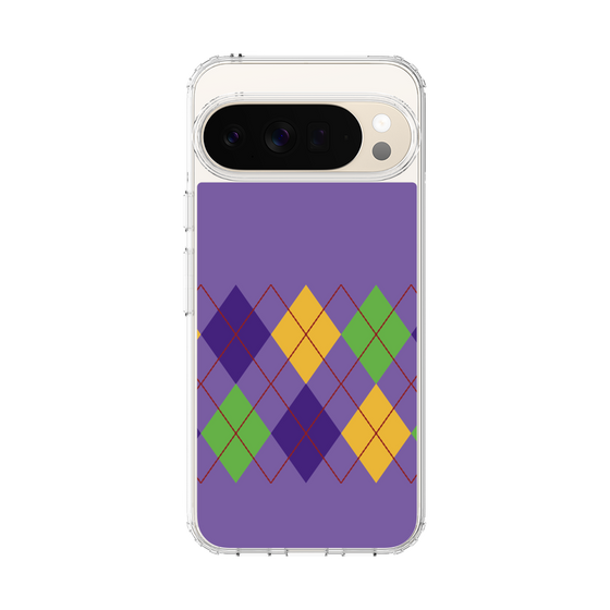 Slim Protection Case［ Nordic Argyle - Purple ］