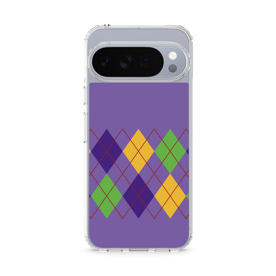 Slim Protection Case［ Nordic Argyle - Purple ］