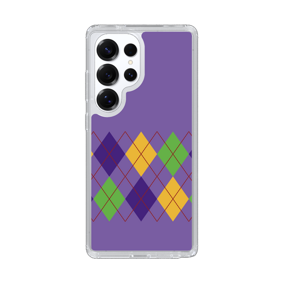 Slim Protection Case［ Nordic Argyle - Purple ］