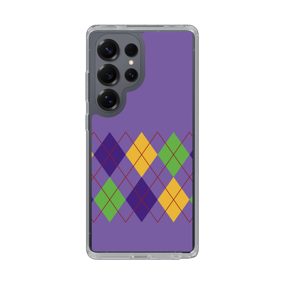 Slim Protection Case［ Nordic Argyle - Purple ］