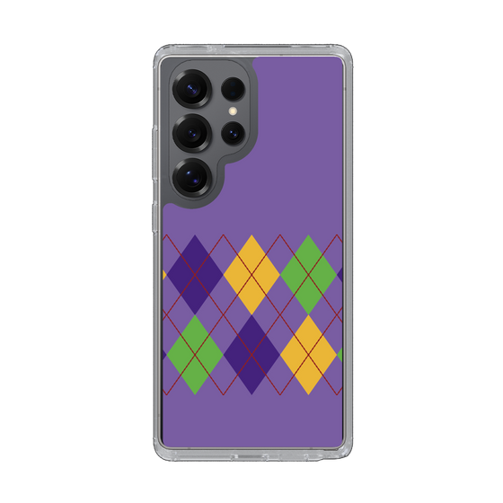 Slim Protection Case［ Nordic Argyle - Purple ］