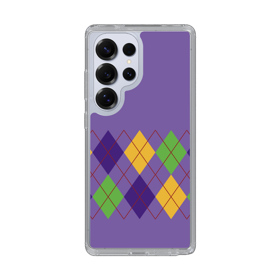 Slim Protection Case［ Nordic Argyle - Purple ］