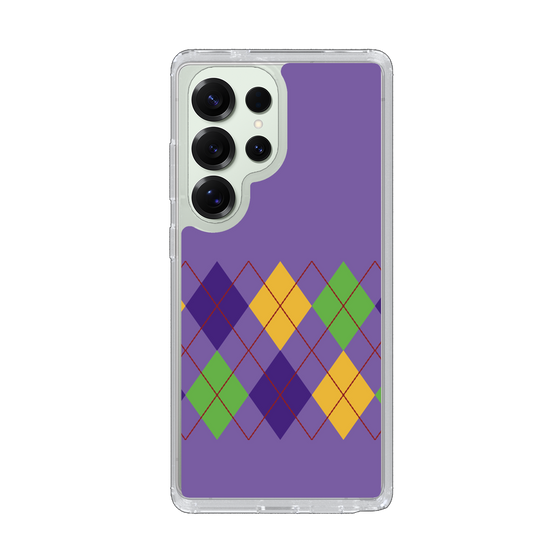 Slim Protection Case［ Nordic Argyle - Purple ］