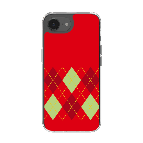 Slim Protection Case［ Nordic Argyle - Red ］