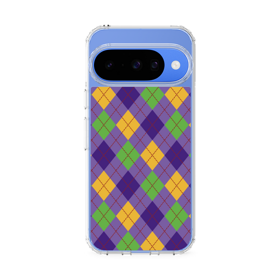 Slim Protection Case［ Argyle - Purple ］