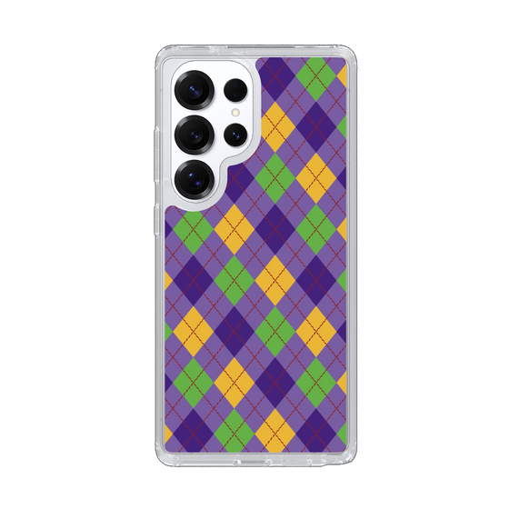 Slim Protection Case［ Argyle - Purple ］