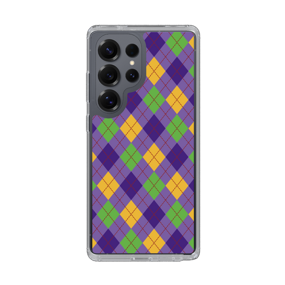 Slim Protection Case［ Argyle - Purple ］