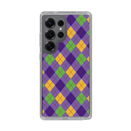 Slim Protection Case［ Argyle - Purple ］