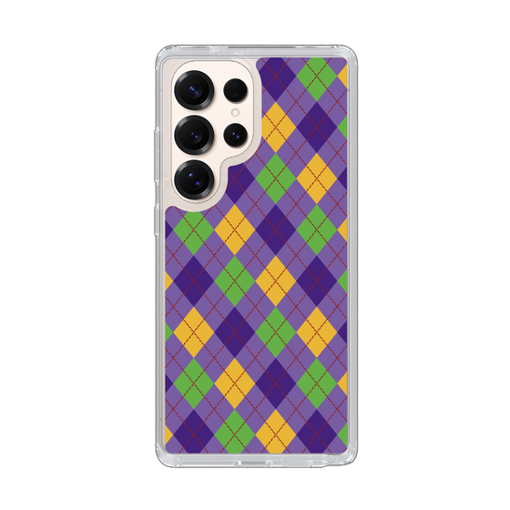 Slim Protection Case［ Argyle - Purple ］