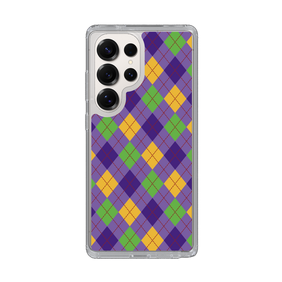 Slim Protection Case［ Argyle - Purple ］