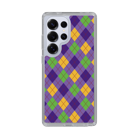 Slim Protection Case［ Argyle - Purple ］