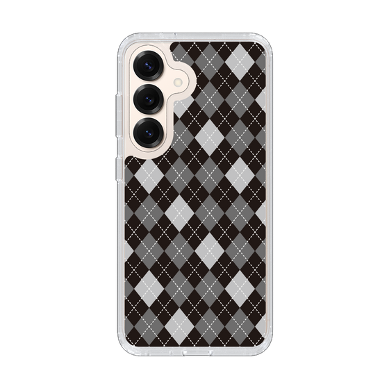 Slim Protection Case［ Argyle - Black ］