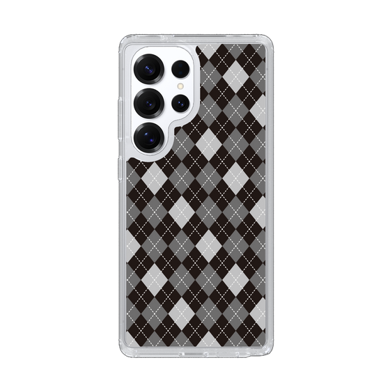Slim Protection Case［ Argyle - Black ］