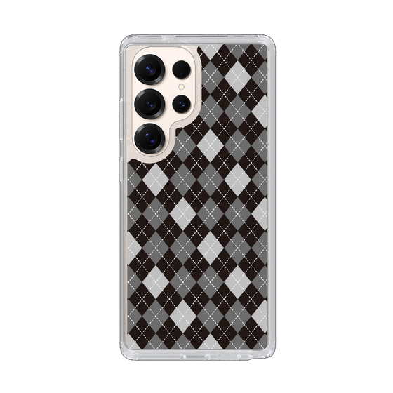 Slim Protection Case［ Argyle - Black ］