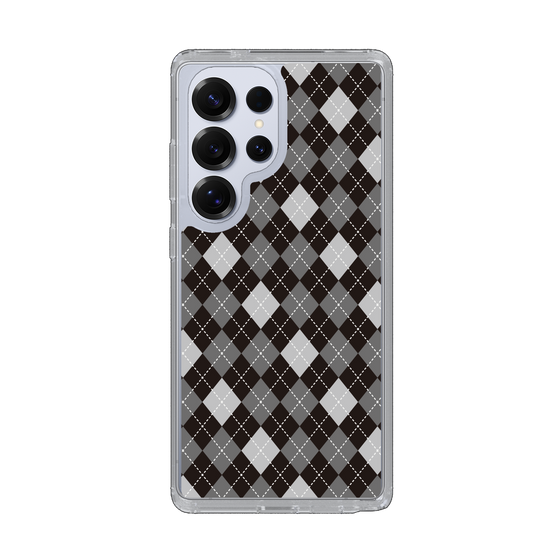 Slim Protection Case［ Argyle - Black ］