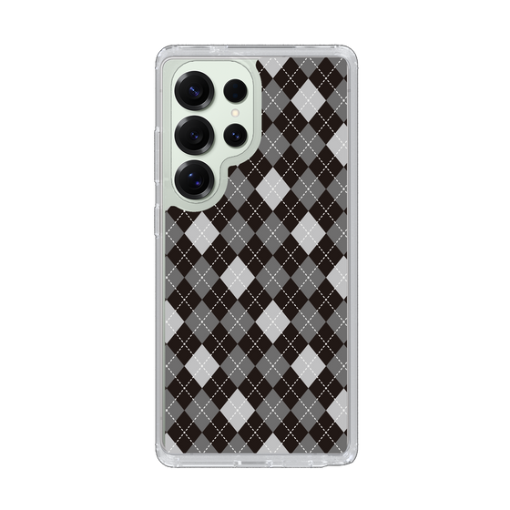 Slim Protection Case［ Argyle - Black ］