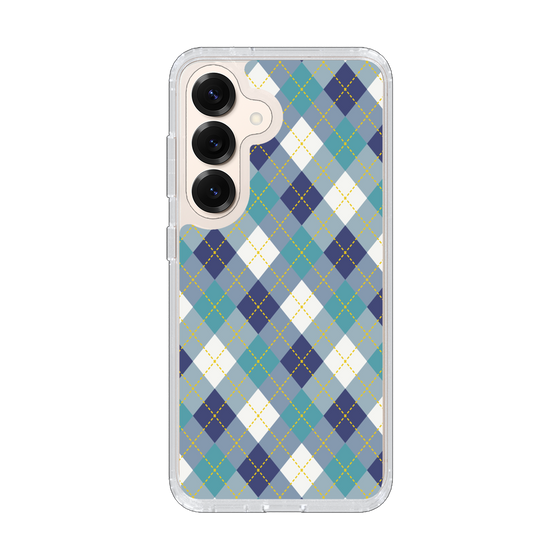Slim Protection Case［ Argyle - Blue ］