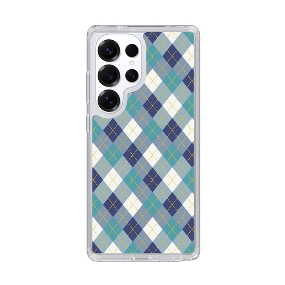 Slim Protection Case［ Argyle - Blue ］