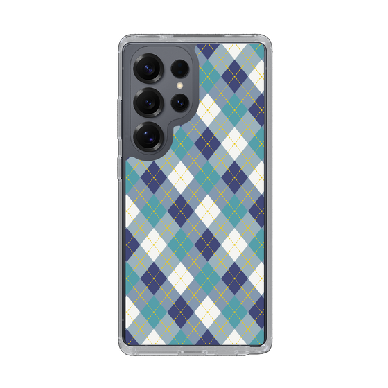 Slim Protection Case［ Argyle - Blue ］