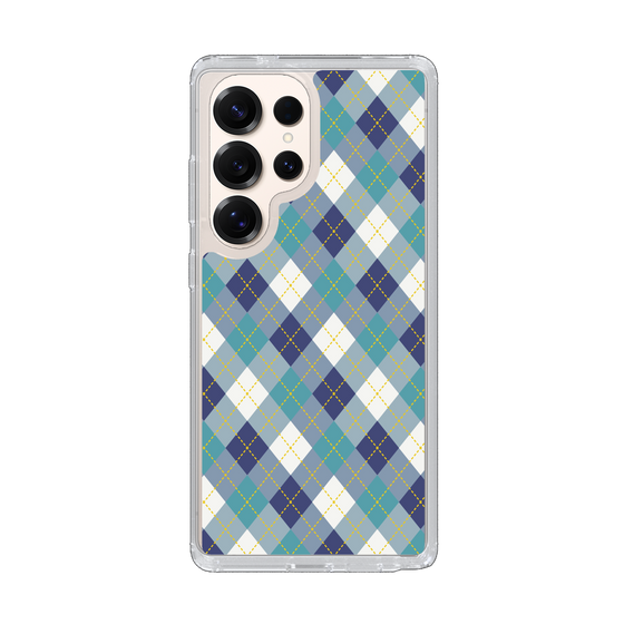 Slim Protection Case［ Argyle - Blue ］