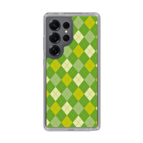 Slim Protection Case［ Argyle - Green ］