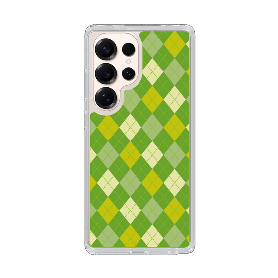 Slim Protection Case［ Argyle - Green ］