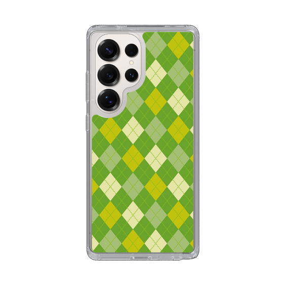 Slim Protection Case［ Argyle - Green ］