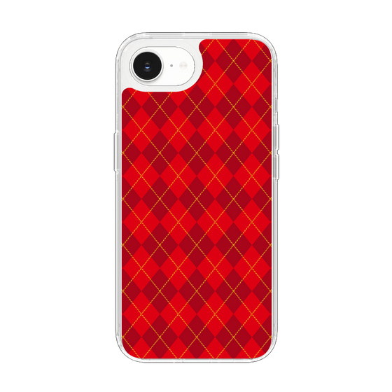 Slim Protection Case［ Argyle - Red ］